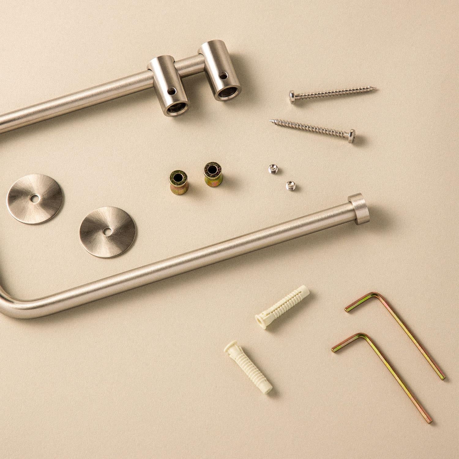Towel Ring, Brushed Logic Collection | Brushed Brass