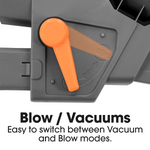 3000w Corded Leaf Blower & Vacuum, 3-in-1 Mulcher, Garden Vac & Hoover With 35l Bag, 10m Cable