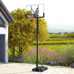 2.35-3.05m Basketball Hoop And Stand With Wheels | Black