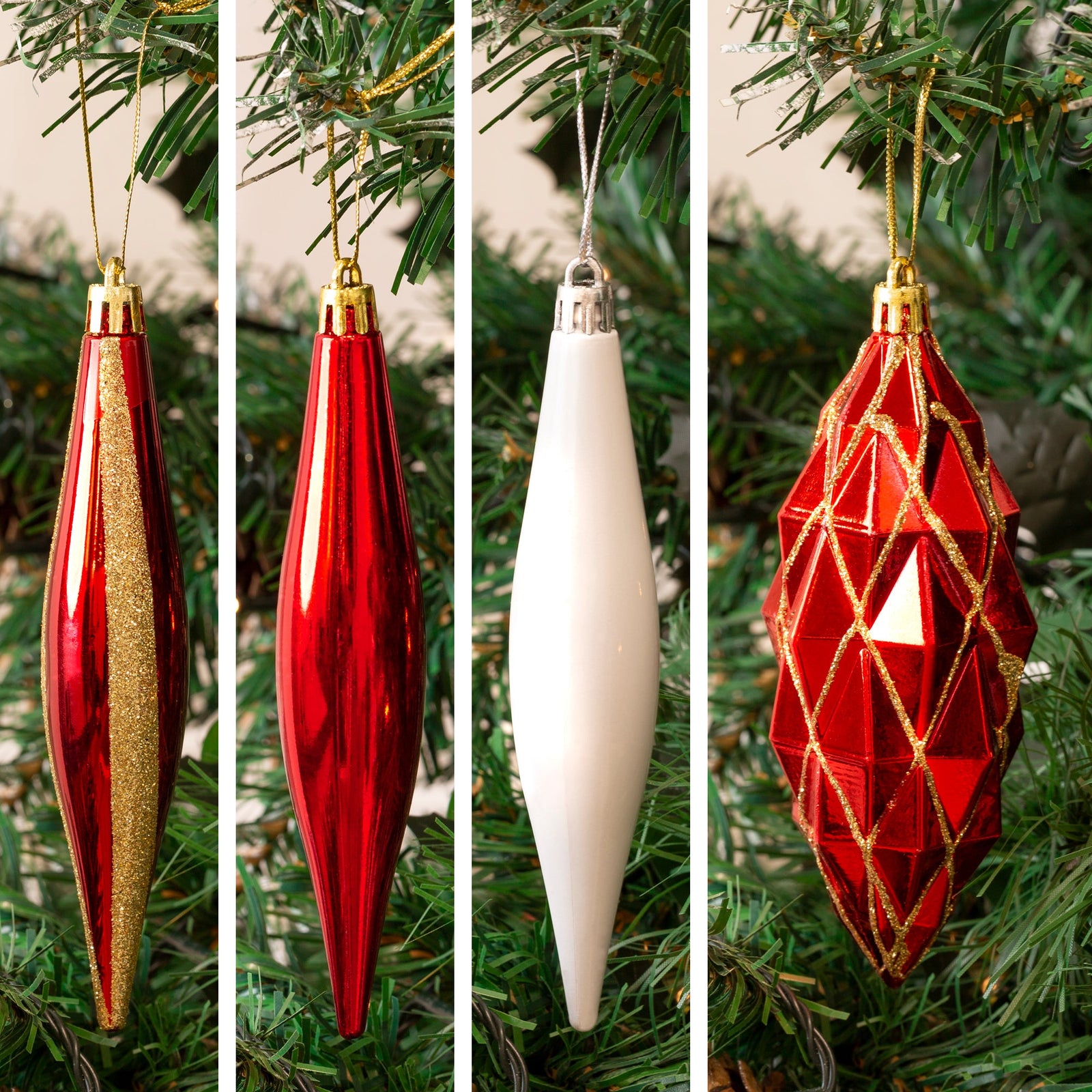 100 Christmas Baubles - Gold & Silver