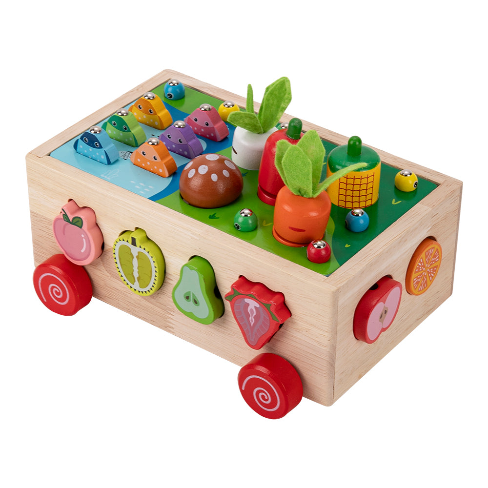 7 In 1 Wooden Educational Shape Sorter Toys Set For Toddlers