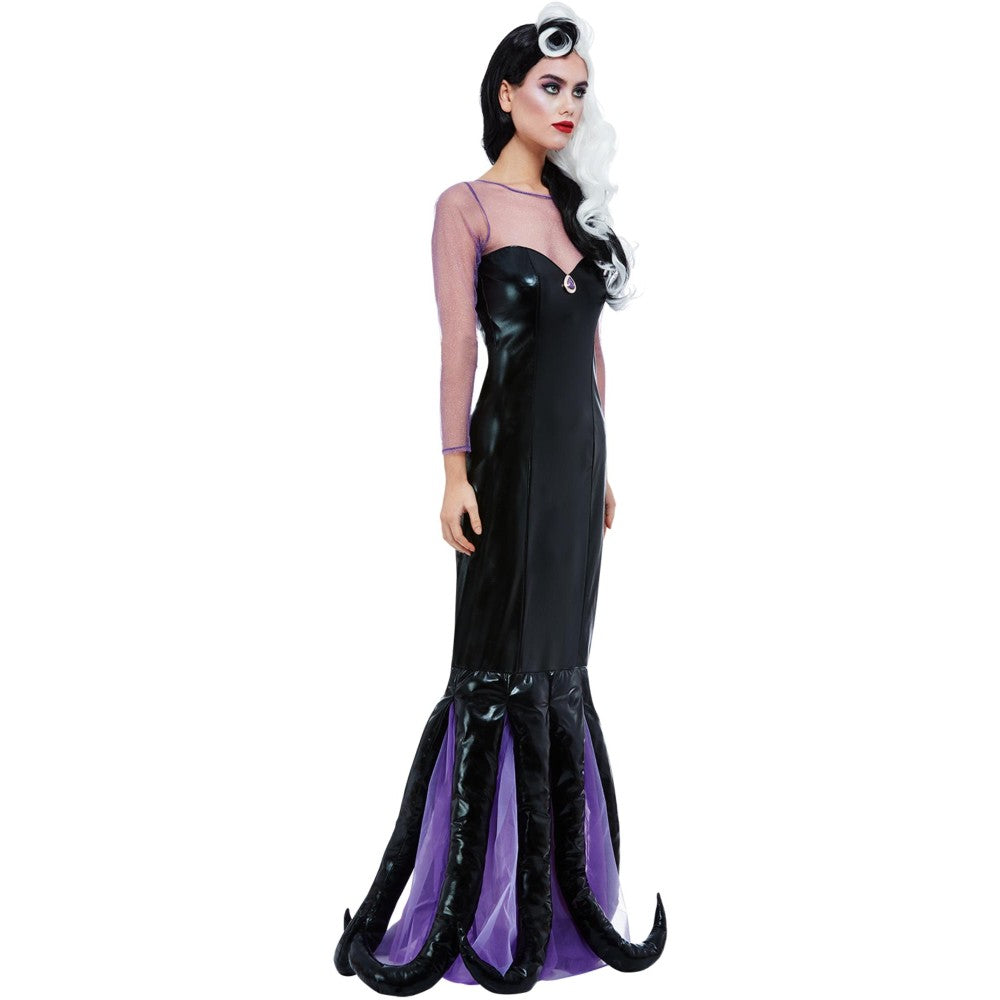 Evil Sea Witch Costume, Black | Large