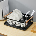Kitchen Dish Drying Rack Iron Iron Dish Drainer | Black