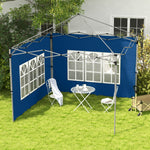 Outsunny Gazebo Side Panels For 3x3(m) Or 3x4m Pop Up Gazebo, 2 Pack