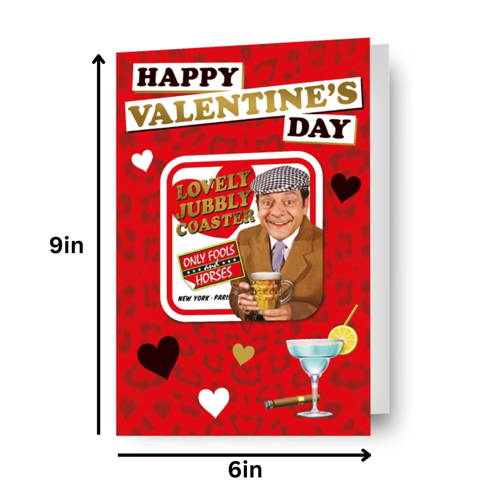 Only Fools And Horses Valentine's Day Card With Detachable Coaster Official Product