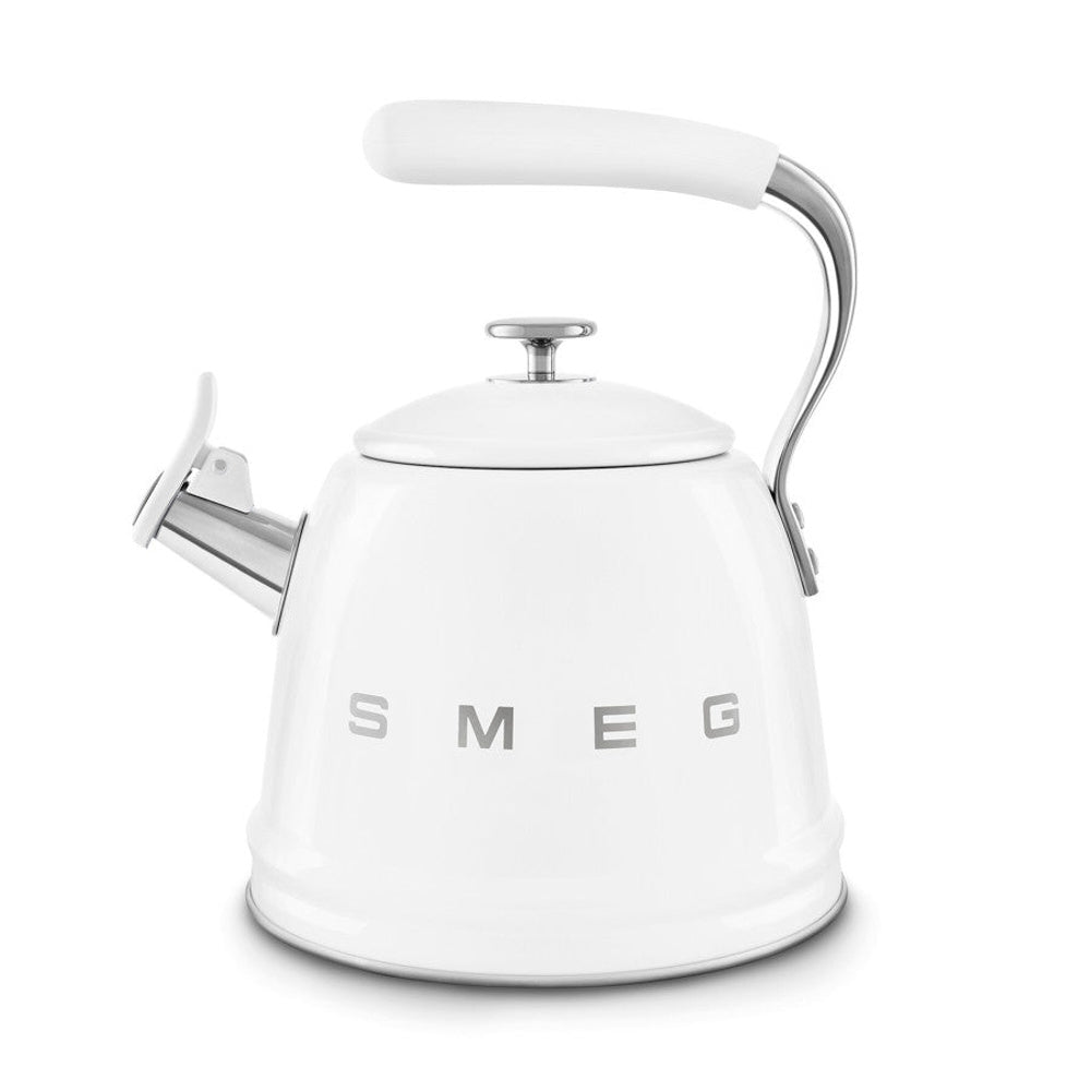 Wkf01 Retro Stovetop Whistling Kettle | White