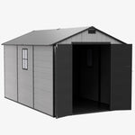 Breeins 8x12ft Outdoor Aluminum & Pp Storage Shed
