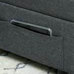 Folding Sofa Bed Adjustable Single Sleeper With Pillow | One Size