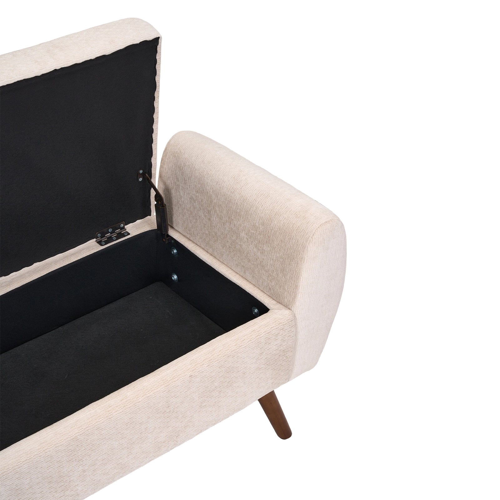 Breeins Chenille Upholstered Storage Bench