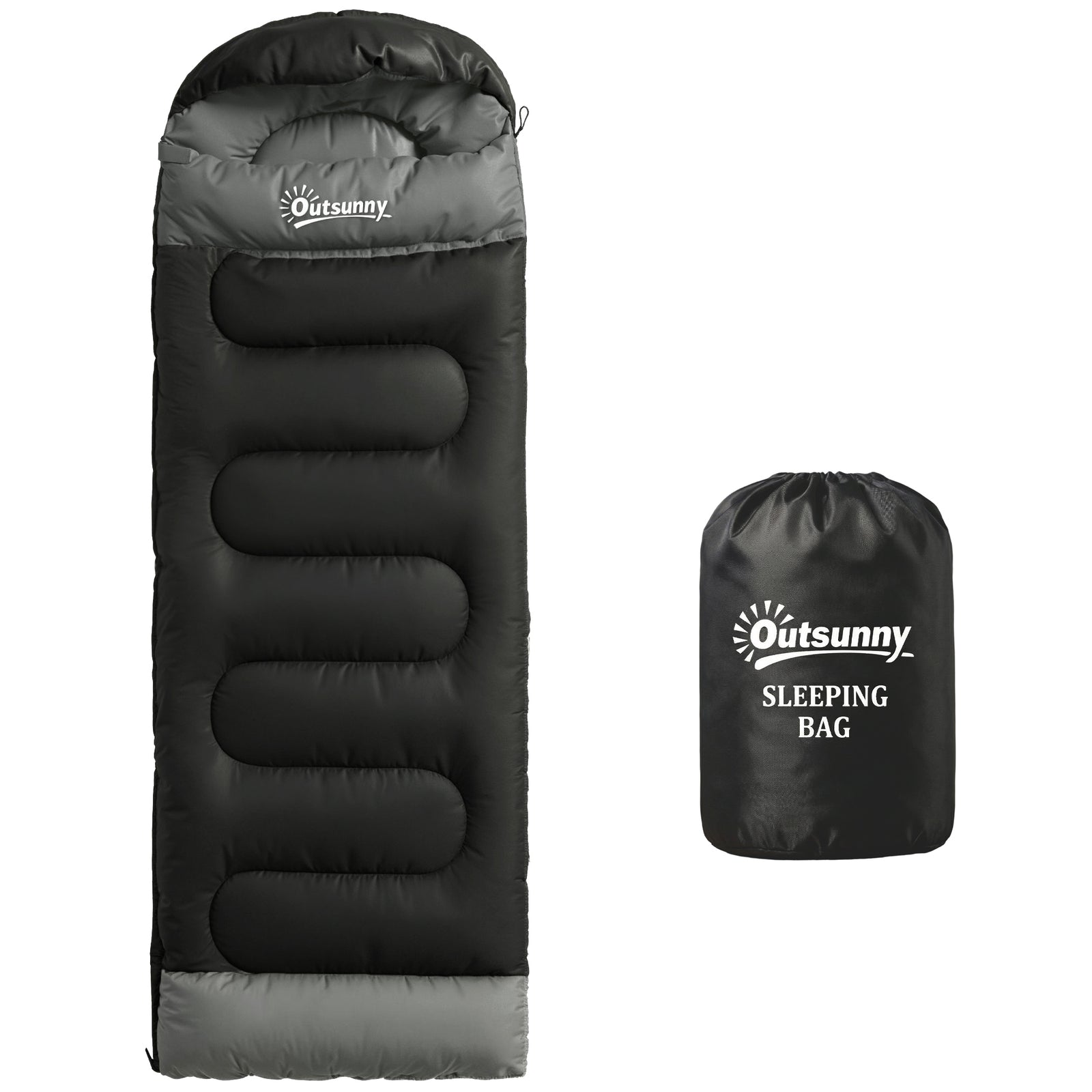 Sleeping Bag For Adults, Lightweight & Compact Sleeping Bag | Black