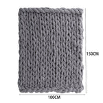 Hand-woven Chenille Blanket For Couch And Bed