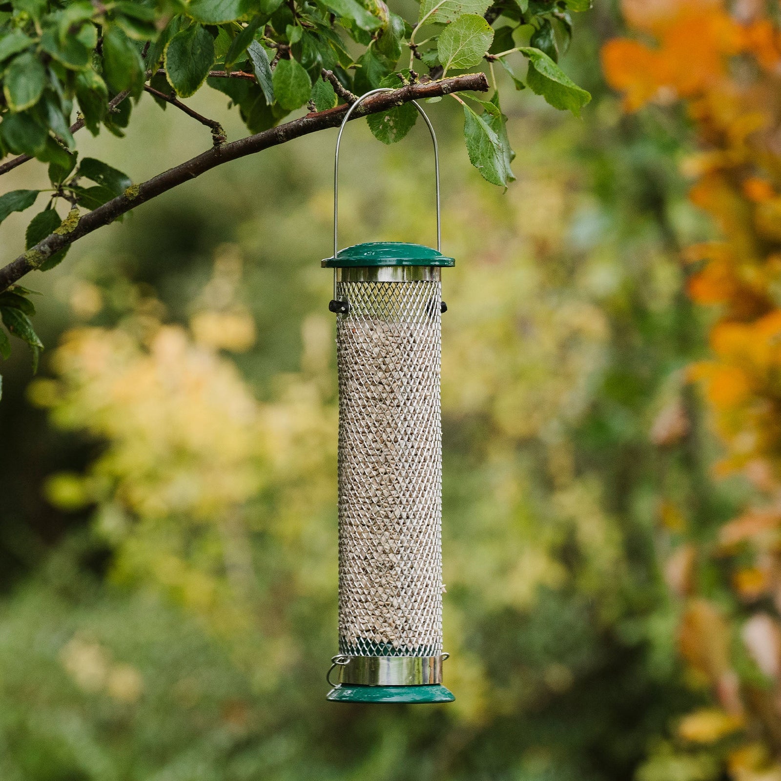Bird Feeder All Weather Sunflower Heart Quick Release Base | One Size | Green