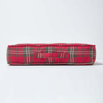 Tartan Check Cotton Armchair Booster Cushion | 50cm x 50cm | Red