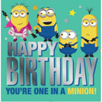 Minions 'one In A Minions' Birthday Card Official Product