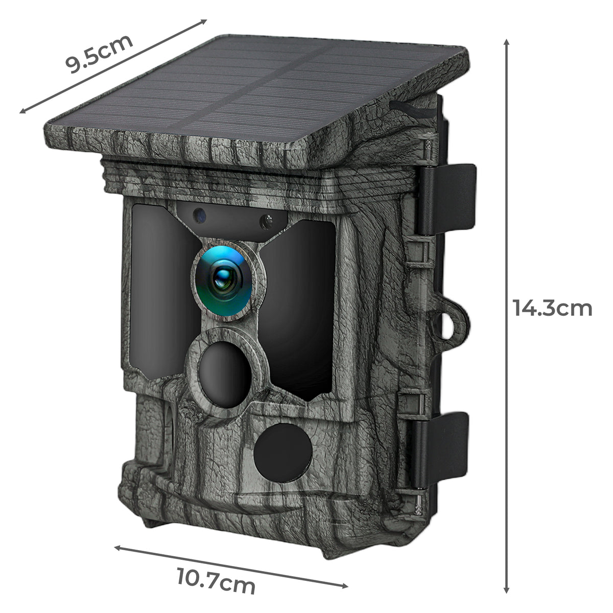 Solar Trail Camera 4k 112mp Hunting Game Cam Wifi Bluetooth 64gb Card | Camouflage
