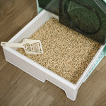 Cat Litter Tray W/ Scoop Drawer Pan Deodorants | Blue