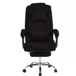 Swivel Velvet Office Chair Ergonomic Leisure Chair Height Adjustable Desk Chair | Black