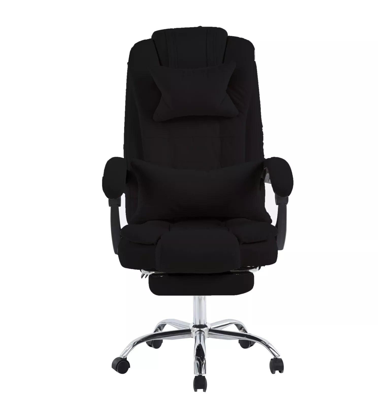 Swivel Velvet Office Chair Ergonomic Leisure Chair Height Adjustable Desk Chair | Black