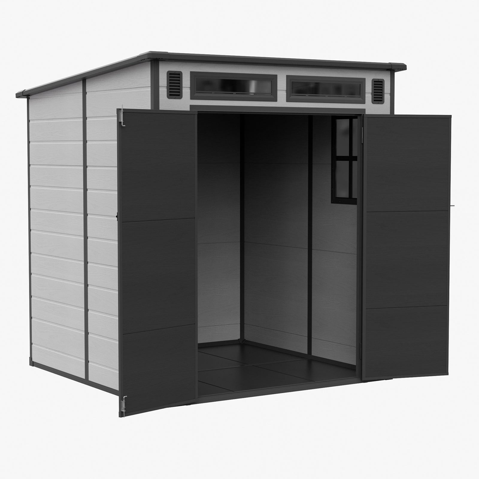 Breeins 6 X 6ft Outdoor Garden Pent Roof Tool Storage Shed