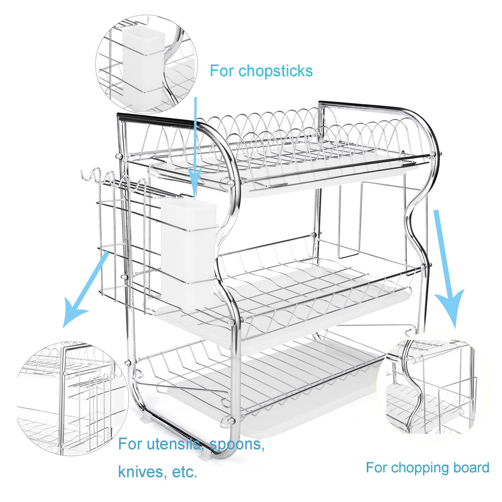 3-tier Dish Drainer Rack