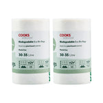 Biodegradable Bin Bags 30-35l | Set of 50 | White