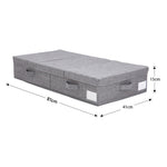 Under Bed Fabric Clothes Organizer With Lid Foldable Storage Box For Blankets