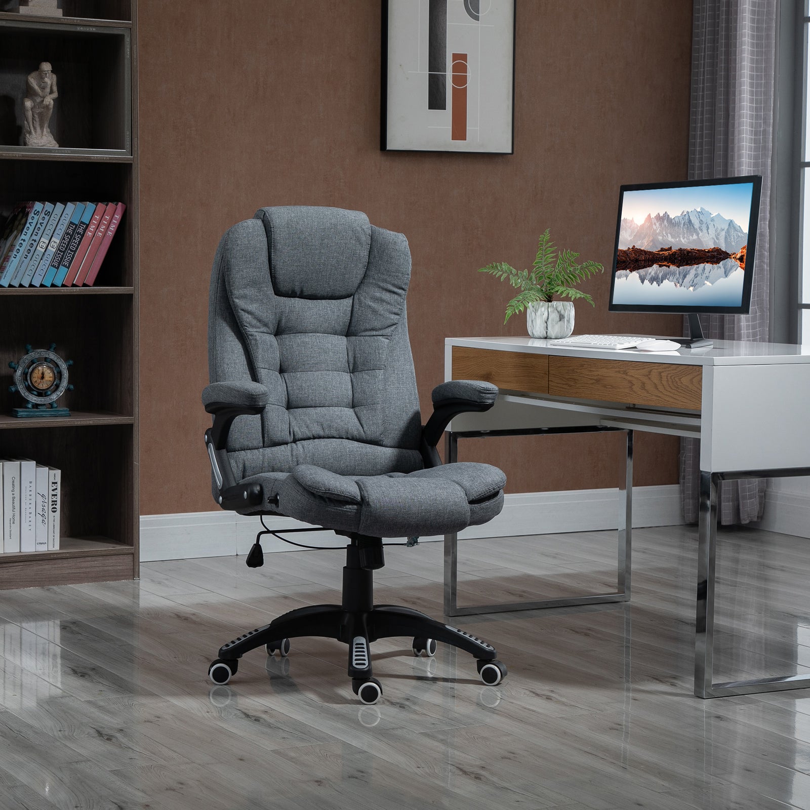 High Back Home Office Desk Chair | Dark Gray
