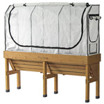 Medium Wall Hugger Greenhouse Frame & Multi-cover Set