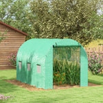 3x2m Polytunnel Greenhouse W/ Sprinkler System | Small | Green