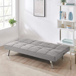 Click Clack Linen Blend Sofa Bed - 3 Seater | Grey