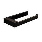 Toilet Roll Holder, Black Matt, Wall-mounted, 8,5 Cm. Collection The Grid