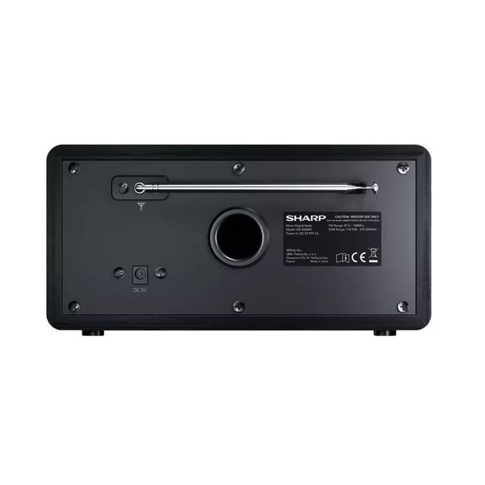 Dr-450(bk) 6w Dab+ Fm Bed Side Bluetooth Radio, Led Display | Black