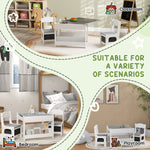 3pcs Kids Table And Chair Set For Nursery, Playroom, Classroom | Grey