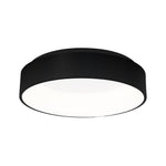 Ohio Led Flush Ceiling Lamp In Stylish Matt Black 24w(122w) With A Diameter Of 45cm