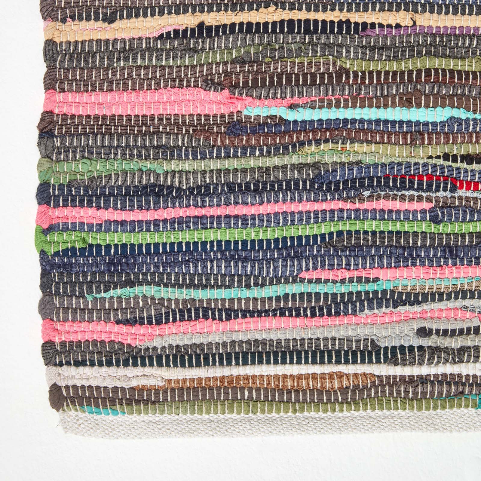 Recycled Cotton Chindi Rug | 150cm x 95cm | Multi Colour