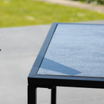 Bosque Black & Grey Garden Lounge Set - 2 X Chairs + Table