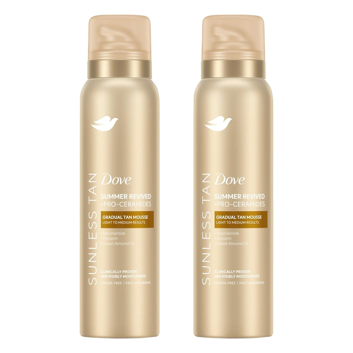 Dermaspa Self Tan Body Mousse Summer Revived Light To Medium Skin | Set of 2