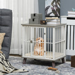 Dog Crate Furniture W/ Cushion, 64.5x48x70.5cm