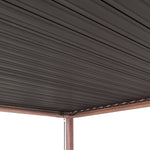Wood Effect Aluminium Pergola | 3m x 3m | Brown
