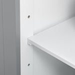 Bathroom Tall Storage Cabinet Organizer Tower W/ Door