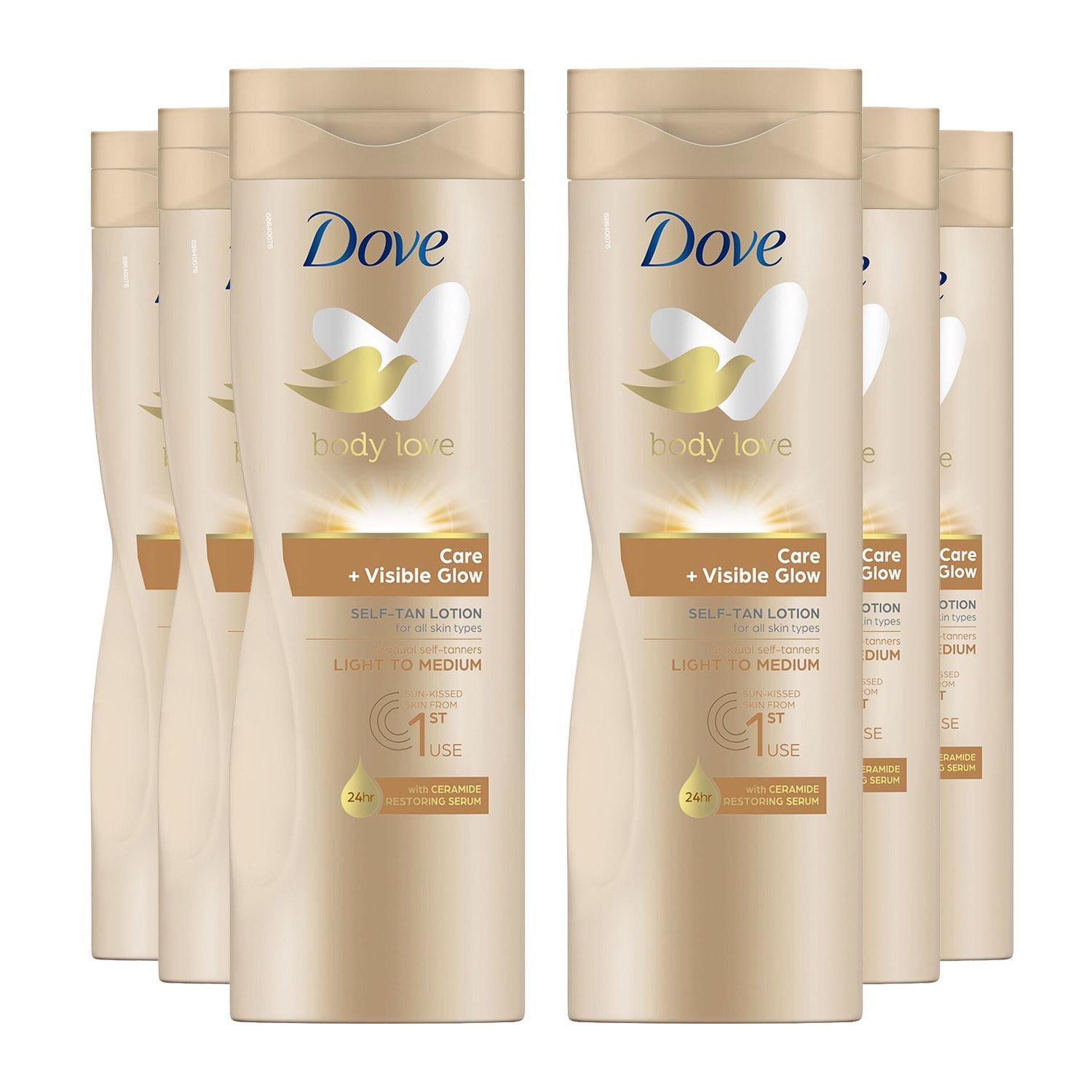 Visible Glow Self-tan Lotion Nourishing Care For Fair-medium Skin, 6x400ml