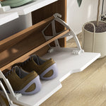 Shoe Storage Cabinet With 4 Flip Drawers For 16 Pairs | One Size | Natura