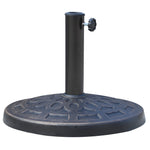 Garden Parasol Base, Round Resin Sun Umbrella Base | 12kg | Bronze