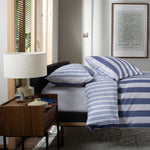 High Point Cotton Printed Duvet Cover Set | King | Blue