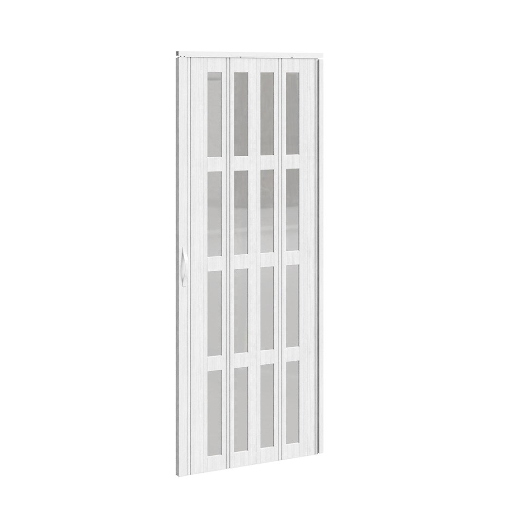 Breeins Magnetic Sliding Pvc Concertina Folding Door With Clear Panels
