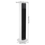 Smart Bladeless Tower Fan With Remote, 12-speed Cooling, 90° Oscillation, Air Purification & 12h Timer