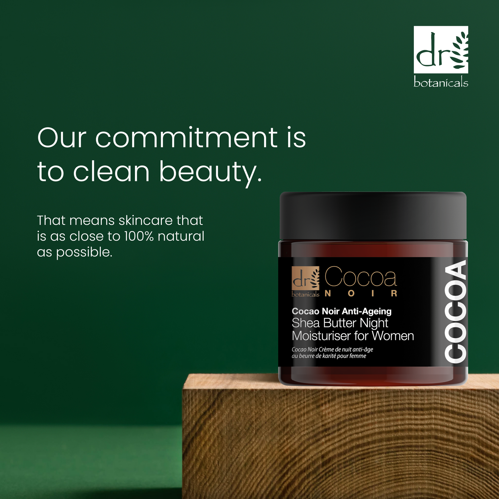 Cocoa Noir Anti-ageing Shea Butter Night Moisturiser 60ml