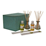 Adira Glass Bottle Diffuser Set (mandarin & Apple Cinnamon)