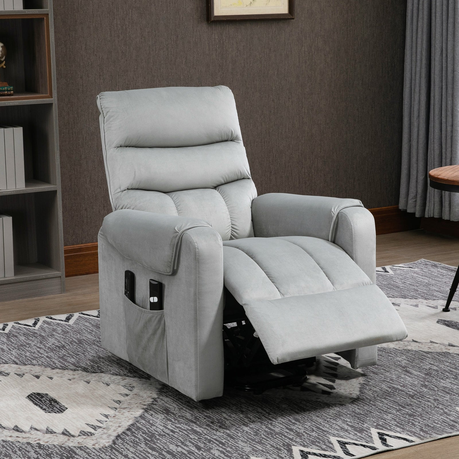 Power Lift Chair Rise Recliner Remote Control Grey