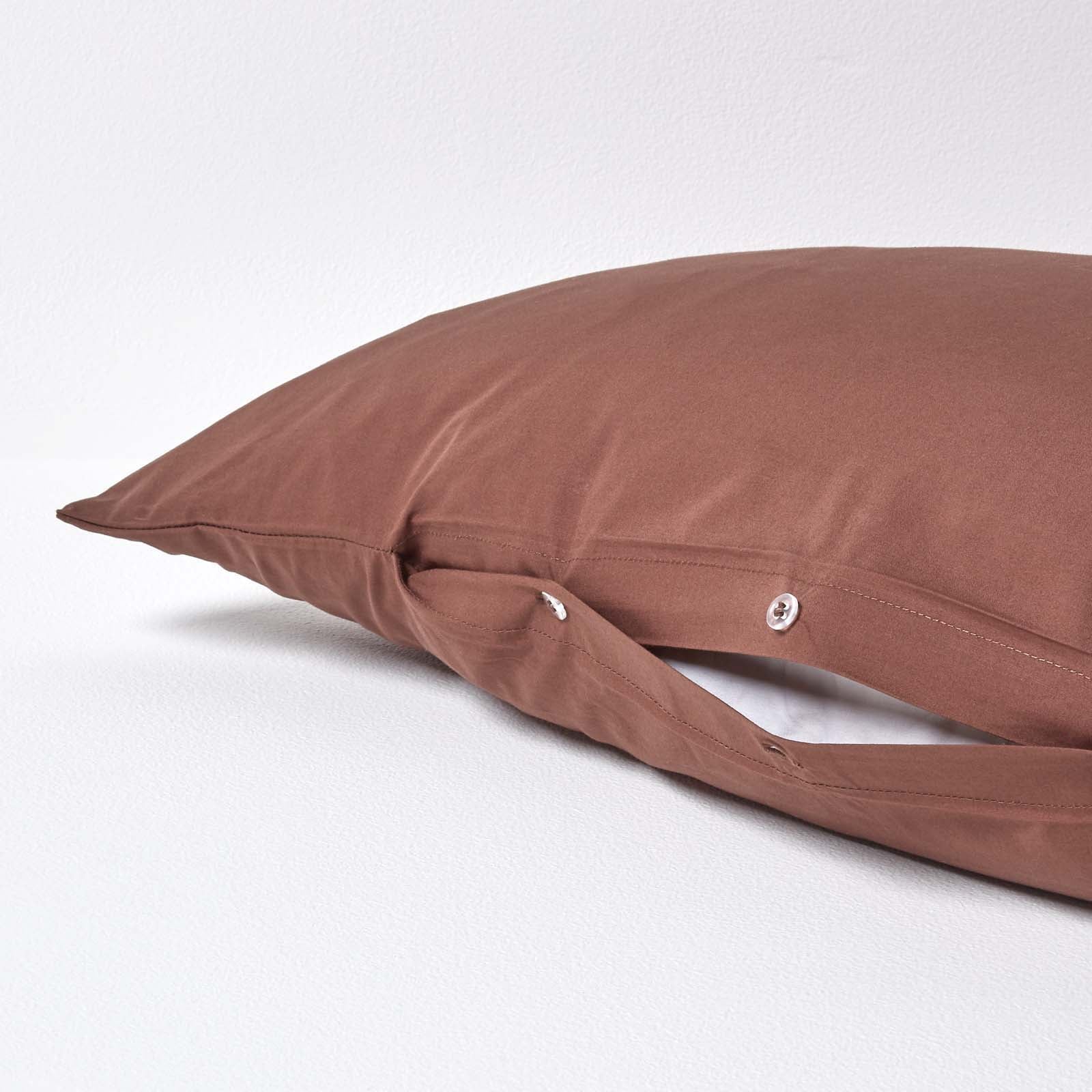 Egyptian Cotton V Shaped Pillowcase 200 Tc | V Shape | Chocolate